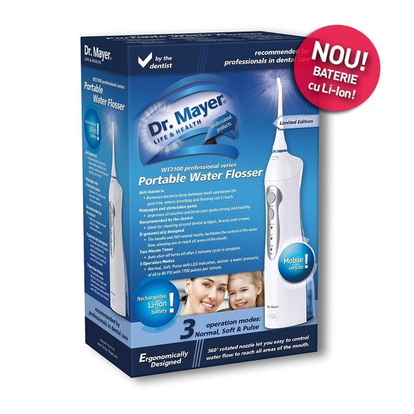 Dus Bucal Dr Mayer Wt3100 Multi Pulse 1400 Impulsuri Min Alb Albastru Evomag Ro