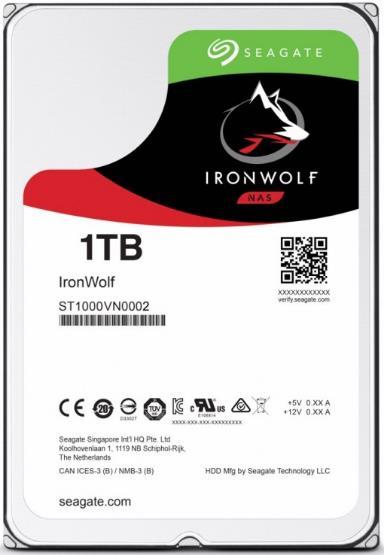 HDD Desktop Seagate IronWolf, 1TB, SATA III 600, 64 MB Buffer