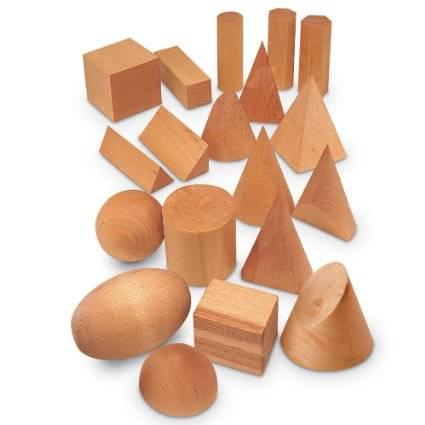 Poze Joc matematic Learning Resources Forme geometrice din lemn (set 19)