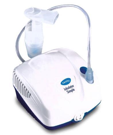Poze Aparat de aerosoli cu compresor Sanity Inhaler Simple (Alb/Albastru)