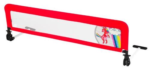 Poze Margine de siguranta pentru pat Juju Safe Guard, copii 2-5 ani, rabatabila, 132cm x 42cm, Unicorn (Rosu)