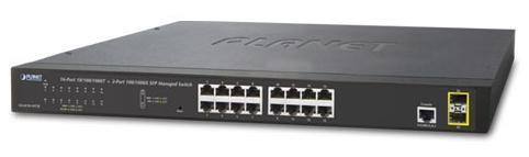 Switch Planet GS-4210-16T2S, Gigabit, 16 Porturi, 2 x SFP