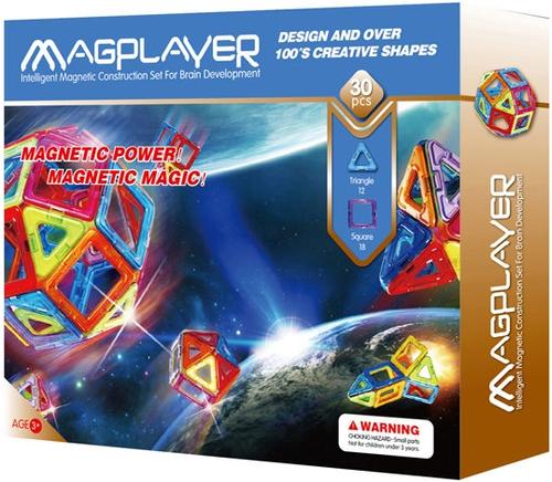 Poze Cuburi de construit MAGPLAYER magnetice MPB-30, 30 piese 