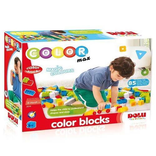 Poze Cuburi colorate de construit DOLU, 85 piese