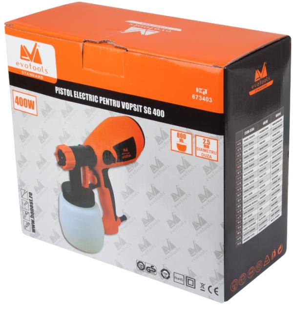 Pistol Electric Pentru Vopsit Evotools Sg 400 Epto Evomag Ro