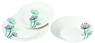 Set farfurii portelan VANORA VN-NE-173, 18 piese (Alb)