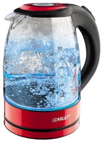 Fierbator de apa Scarlett SC- EK27G99, 2200 W, 1.7 l (Rosu)
