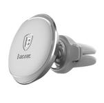Suport Auto Baseus Magnetic Air Vent SUGX-A0S, rotatie 360, cable clip, prindere la sistemul de ventilatie (Argintiu)