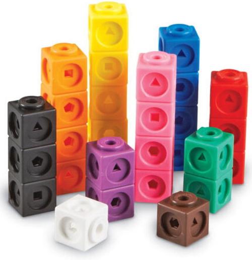 Poze Set de constructie Learning Resources, MathLink, 100 piese