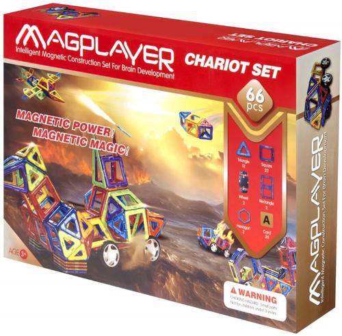 Poze Set de constructie magnetic Magplayer, 66 piese