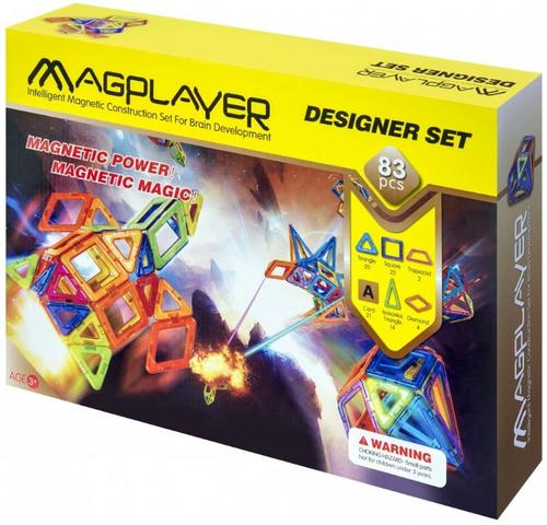 Poze Set de constructie magnetic Magplayer, 83 piese