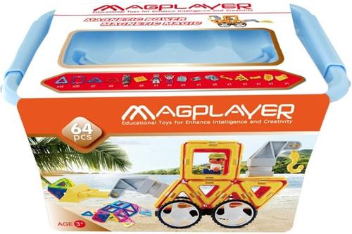 Poze Joc de constructie magnetic Magplayer, 64 piese