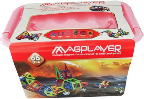 Poze Joc de constructie magnetic Magplayer, 66 piese