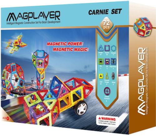 Poze Joc de constructie magnetic Magplayer, 72 piese