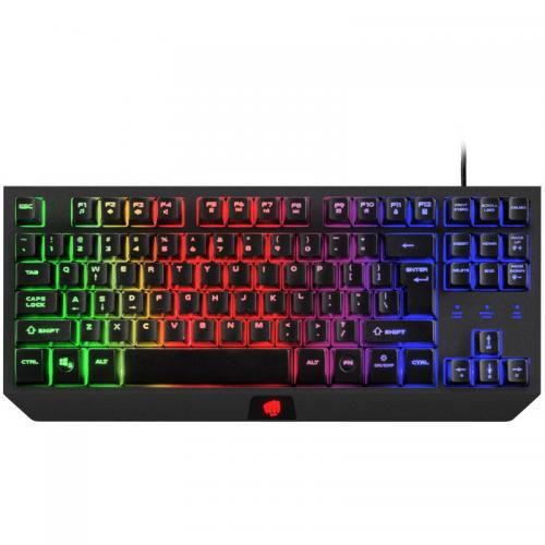 Tastatura Gaming Natec Fury Hurricane TKL, RGB LED, USB (Negru)