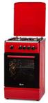Aragaz LDK 5060 A RED RMV NG, Gaz, 4 Arzatoare, Siguranta, Aprindere electrica (Rosu)