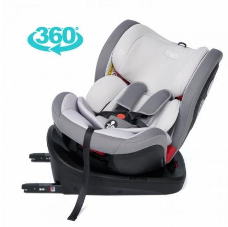 Poze Scaun auto rotativ 360 U-Grow UGHCS-07GR, Isofix, 0-36 kg (Gri)