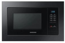 Cuptor cu microunde incorporabil Samsung MG23A7013CA, 23 L, 800 W, Functie Grill, Mod ECO, Dezghetare rapida (Negru/Inox)