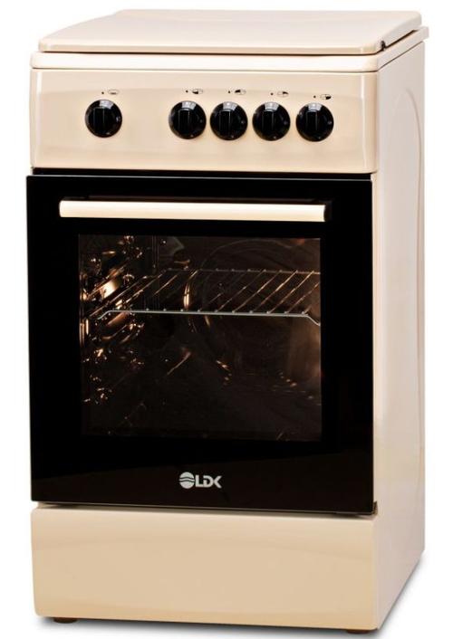 Aragaz LDK 5060 RMV NG, Gaz, 4 Arzatoare, 46 L, 60 cm (Crem)
