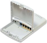 Router Ethernet MikroTik PowerBox RB750P-PBR2, Outdoor, Waterproof housing, 5x10/100 Mbps, PoE in, PoE out (Alb)