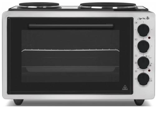 Cuptor electric Arielli AO-3642SL, 1300 W, 42 L, 2 Plite, 3 Moduri de gatire, Termostat ajustabil (Argintiu)