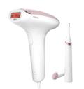 Epilator IPL Philips Lumea Advanced BRI920/00, 250000 impulsuri luminoase, Tehnologie SensoAdapt, Trimmer inclus (Alb/Roz)