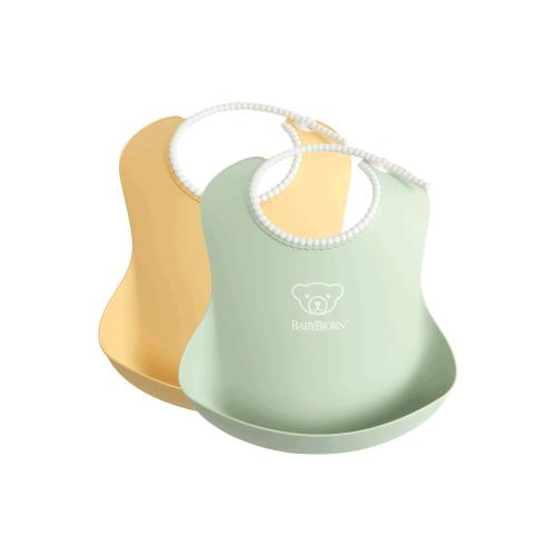 Poze Set 2 bavete, Powder Yellow/ Powder Green, BabyBjorn