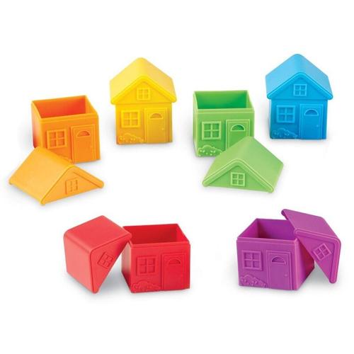 Poze Joc de sortare Casute colorate Learning Resources, 12 piese, 3 - 7 ani765023033700