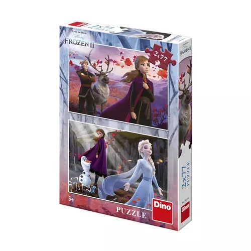 Poze Puzzle 2 in 1 - Frozen II (77 piese)