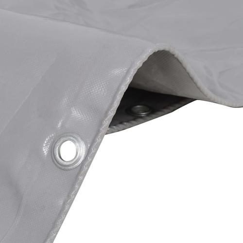 Prelata vidaXL 43811, Panza cu strat de protectie din PVC, 3 x 5 m, Gri, 650 g/m2