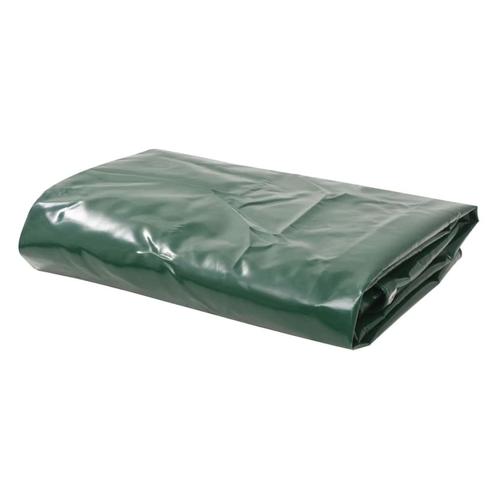 Prelata vidaXL, Panza cu strat de protectie din PVC, 4 x 4 m, Verde, 650 g/m2