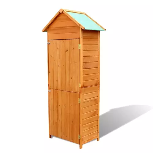 Dulap depozitare vidaXL, Lemn, 79 x 49 x 190 cm, Maro