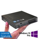 Calculator Sistem PC Refurbished Lenovo ThinkCentre M73 Mini PC, Intel Core i5-4570T 2.90GHz, 8GB DDR3, 500GB SATA + Windows 10 Pro (Negru)