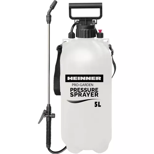 Pulverizator cu presiune Heinner JPV010, 5 l capacitate rezervor, lance metalica, 5.3 bar presiune maxima, 1.2 m lungime furtun flexibil