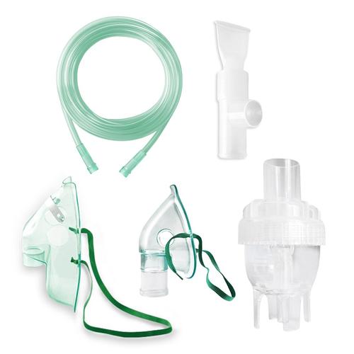 Poze Kit accesorii universale RedLine RDA009T, pentru aparate aerosoli cu compresor, masca pediatrica, masca adulti, furtun 1.2 m, pahar de nebulizare, piesa bucala