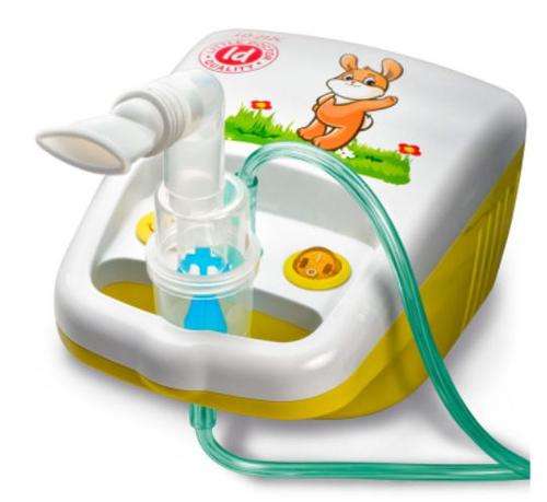 Poze Aparat de aerosoli cu compresor Little Doctor LD-212C, 3 Dispensere pentru reglarea dimensiunilor particulelor, 2 Masti (Alb/Galben)