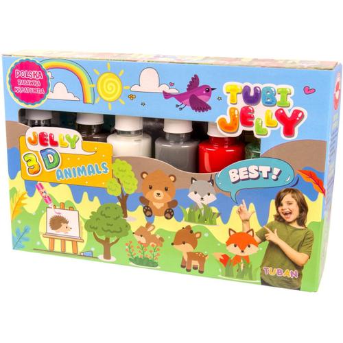 Poze Set Tubi Jelly cu 6 culori - Animale, Tuban