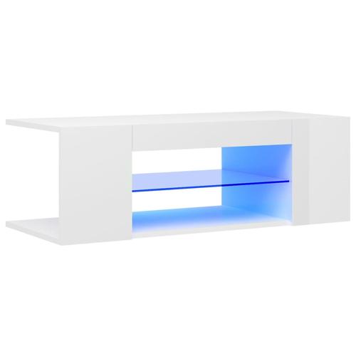 Comoda TV vidaXL, PAL, Alb, 90 x 39 x 30 cm