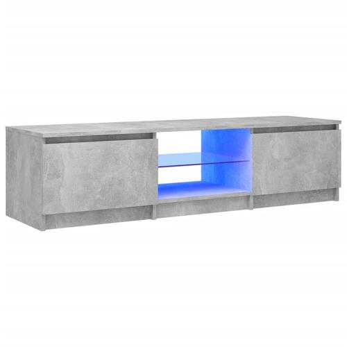 Comoda TV vidaXL, PAL, 140 x 40 x 35.5 cm, Gri