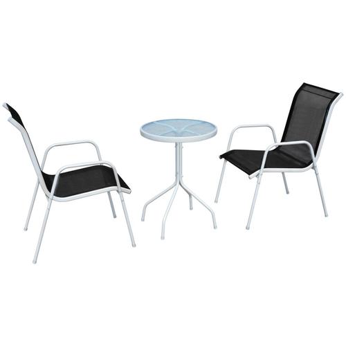 Set Mobila gradina 3 piese vidaXL, Tesatura, Multicolour