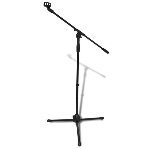 Stativ microfon vidaXL, Otel, Negru, 94 - 165 cm