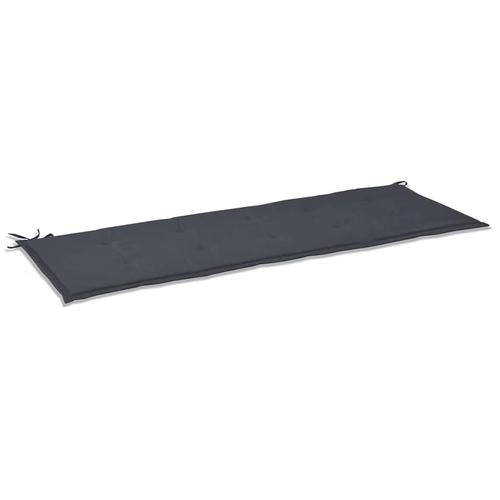 Perna pentru banca vidaXL, Tesatura, 150 x 50 x 4 cm, Gri antracit