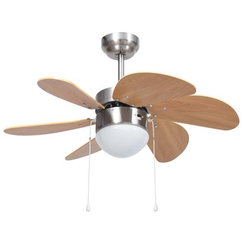 Ventilator tavan vidaXL, Crom Maro 76 x 43 cm