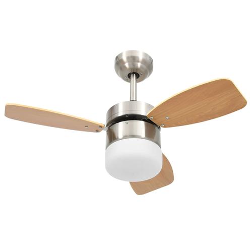 Ventilator tavan vidaXL, material Crom, 76 x 41.5 cm, Maro