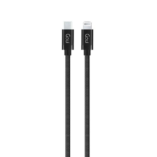 Cablu de date Goui Metallic G-METALLICC94BK, USB Type C - Lightning, 1m, Negru