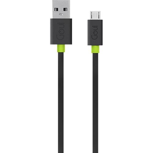 Cablu de date Goui Flat G-MICROFALTK, USB - MicroUSB, 1.5m, Negru