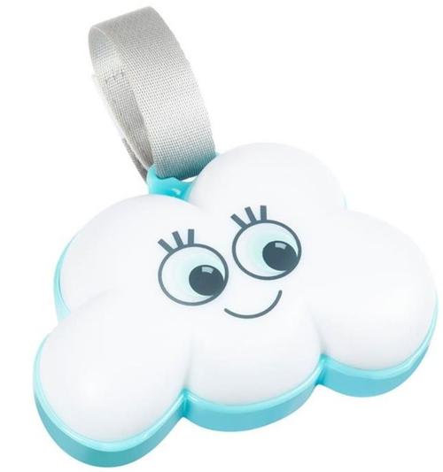 Poze Lampa de veghe muzicala Badabulle Norisor pufos B015006 (Alb/Albastru)