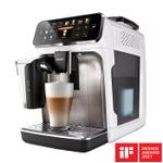 Espressor automat Philips Seria 5400 EP5443/90, sistem de lapte LatteGo, 12 bauturi, display digital TFT si pictograme color, filtru AquaClean, rasnita ceramica, optiune cafea macinata, functie MEMO 4 profiluri, Alb