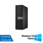 Calculator Sistem PC Refurbished DELL OptiPlex 3040 SFF, Intel Core i7-6700 3.40GHz, 16GB DDR3, 480GB SSD + Windows 10 Home
