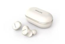 Casti True Wireless Philips TAT4556WT/00, IPX4, ANC, Microfon (Alb)
